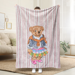 La franela impresa con palabras <span class=keywords><strong>de</strong></span> texto <span class=keywords><strong>de</strong></span> dibujos animados personalizados al por mayor es adecuada para sofá o cama, impresión <span class=keywords><strong>de</strong></span> alta calidad, maquetas <span class=keywords><strong>de</strong></span> cortesía - Product Image 6