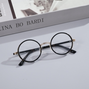 Korea Fashion Titanium Glasses <b>Frame</b> Ultralight Two-Tone Business Eyeglasses Trendy Anti Fatigue Prescription Optical Spectacles - Product Image 3
