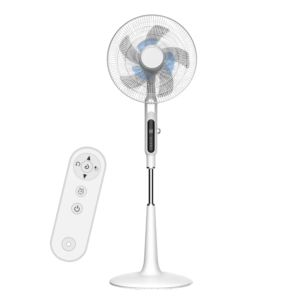 Electric Stand Fan Dual Blade 16" Standing Fan with the remote and control from afar stand fan