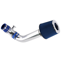 Carreras para 2003-07 Accord LX/EX/SE 3.0L V6 Acura 3,2 3.5L Kit de inducción de entrada de aire frío + filtro azul