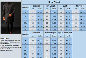 Set da uomo di preghiera islamico completo completo 2 pezzi tinta unita Dashiki camicia e pantaloni taglie forti per abiti etnici per i musulmani - Product Image 5