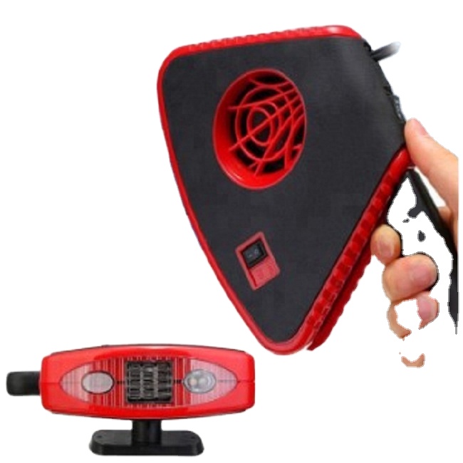 150 Вт автомобильный обогреватель вентилятора 2 в 1, мини-вентилятор 12 В/24 В с красным светом