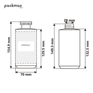 Botella cilíndrica de HDPE de 300ml y 450ml con tapa abatible para loción corporal, champú y gel de ducha - Envase recargable al por mayor - Product Image 5