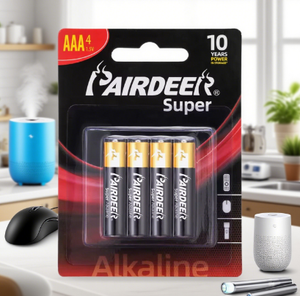 Pairdeer thủy ngân miễn phí thiết kế chống ăn mòn nhãn hiệu riêng chống rò rỉ 1300mAh AAA 1.5V LR03 Alkaline pin - Product Image 1