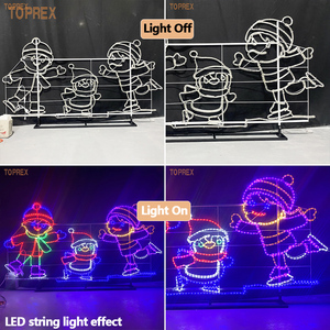 Lumières décoratives <span class=keywords><strong>de</strong></span> Noël en forme <span class=keywords><strong>de</strong></span> bonhomme <span class=keywords><strong>de</strong></span> neige 2D pour l'extérieur, motif lumineux pour décorations <span class=keywords><strong>de</strong></span> Noël en extérieur - Product Image 4