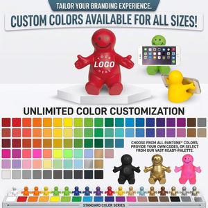 Custom Logo Smiley Man Stress Ball and Phone Holder PU Squeeze Desktop Stand <b>for</b> Promotional <b>Gift</b> - Product Image 4