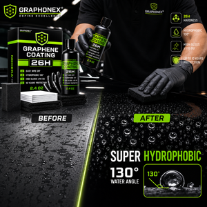 GRAPHONEX Revêtement au graphène 26H 1000ml Hydrophobe 130 °   Protection de peinture automobile haute brillance 110GU 10 ans - Product Image 5
