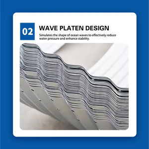 ถังเพาะเลี้ยงปลาอุตสาหกรรม PVC และเหล็กชุบสังกะสีร้อน ยี่ห้อ YUNMA ขนาดสั่งทำได้ 5ม.-1000ม. ความจุสำหรับการเพาะเลี้ยงสัตว์น้ำในร่ม - Product Image 3