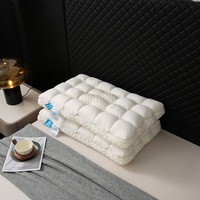 Vente en gros de noyaux d'oreiller imperméables personnalisés pour hôtels cinq étoiles, 200TC, coton et polyester, soutien du cou, soulagement de la pression, literie pour le sommeil