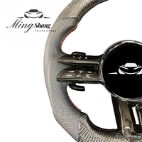 Volant pour Mercedes-Benz, personnalisé, demi-perforé, entièrement en cuir, CLS GLE W213 W238 W205 E206 W222 W223 W463 W167 G63 Classe C