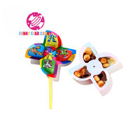 Fournisseur de biscuits à la confiture Choco Fan pour enfants Snack personnalisé en forme de moulin à vent Boules de sauce au chocolat doux Biscuit