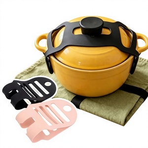 Reusable <b>Lid</b> Strap Silicone Elastic Band Universal <b>Pot</b> <b>Lid</b> Holder for Lunch Box Strap Elastic Band Outdoor Tableware Tool - Product Image 1