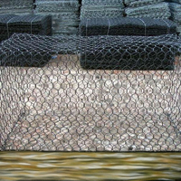 3/4 pouces de fil de fer à faible teneur en carbone enduit de plastique PVC grillage de poulet Gabions forme de trou hexagonal Cages de clôture en maille soudée