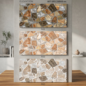 30x60cm 300x600mm 12x24 Brun Algérie Modèle Céramique Numérique Elévation Carreaux Muraux pour Extérieur Extérieur Porcelaine Carreaux Muraux - Product Image 2