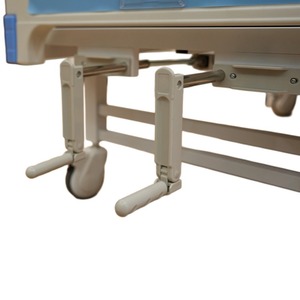 Medical Nursing <b>Bed</b> CM-MHB-02 Manual Single <b>Double</b> Rocking Home Hospital Use Steel Structure White Color - Product Image 3