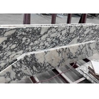 Dalles de marbre turc Viola, finition mate, imperméables, pour meubles de salle de bain intérieurs, grandes dalles, table basse, vasque en pierre pour salle de bain