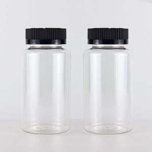 Hemp Plastic Jar CBD Flower Hemp PET Plastic Jar 100 150 180 200g With Wide Mouth And Childproof Screw Cap