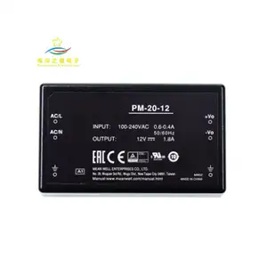 20W Single Output Medical Grade Switching Power Supply PM-20 3.3V 5V 12V 15V 24V