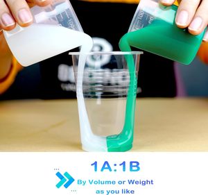 1:1 lsy סופר אלסטי סיליקון גומי 3h תרופה מהירה 1 גלון שקוף עבור תבניות הליהוק של שרף/נר/סבון/טיח - Product Image 3