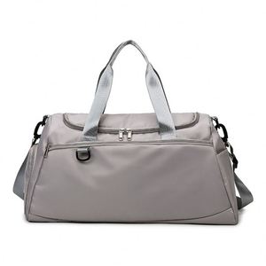 Large Capacity Waterproof Fitness Training Gym <b>Bag</b> Fashionable Zipper Portable Yoga Duffle <b>Bag</b> Shoe <b>Compartment</b> for Female - Product Image 3