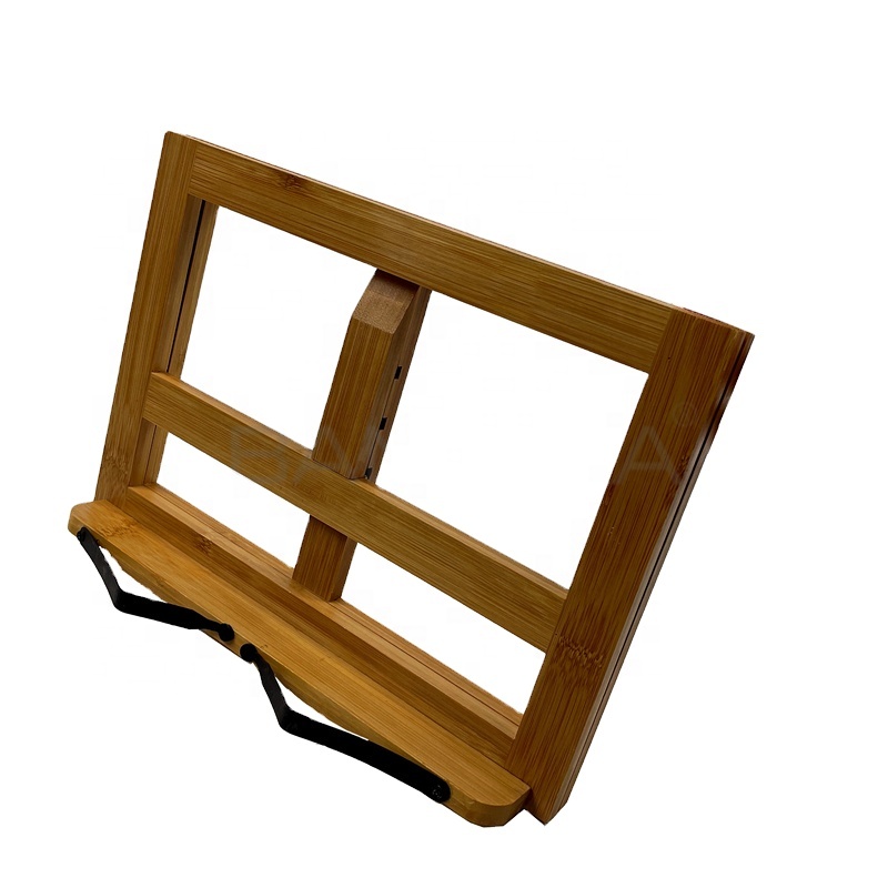 Бамбуковая Складная подставка для книг рецептов, 14x3x11 дюймов