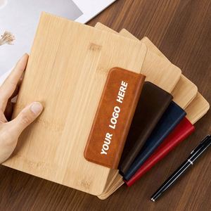 Custom A5 Grain Notebook with Magnetic Closure, Thick Business Journal for Office Writing, Personalized Logo Promotional Gift - Product Image 1