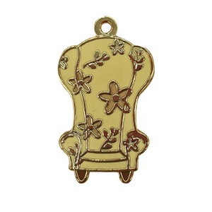 ジュエリー作りのための風船の魅力の大きな束と家の形をした金属ペンダント - Product Image 5
