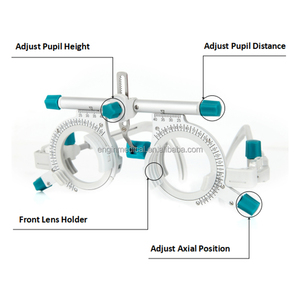 Équipement d'optométrie professionnel, boîte de test de la vue ophtalmique, ensembles de lentilles d'essai optiques, monture d'essai, monture de lentilles d'essai en titane - Product Image 2