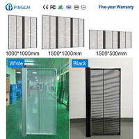 Pantalla Led transparente para exteriores, pantalla Led de alquiler transparente, pantalla LED transparente de 500x1000mm, alquiler de pantalla LED transparente