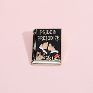 Gurur önyargı emaye pimleri romantik aşk hikayesi Film arsa kitap broşlar yaka rozeti yaratıcı kişilik Pin toptan hediye - Product Image 2