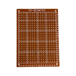 Carte PCB universelle OKY0001, simple face, jaune, 5x7cm, carte PCB prototype, grille perforée pour le bricolage - Product Image 2