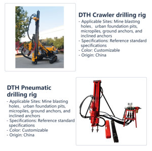 Bán Hot Dốc Mỏ Nổ Lỗ 20M DTH Khí Nén Xách Tay Giàn Khoan Với Máy Nén Khí Được Trang bị Khoan Ống Búa Khoan Bit - Product Image 5