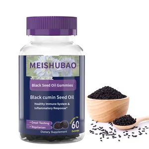 OEM/DOM Black Seed Oil Gummies Schützen Sie die Leber Black Seed Detox Gummies Skin Health Black Rice Seeds Candy
