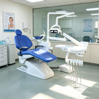 Unidad Dental Todo en Uno Más Vendida con Escupidera de Vidrio Giratoria, Equipo Dental Completo para Clínicas Privadas en EE. UU.
