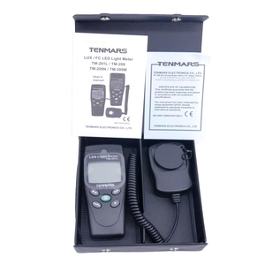 TENMARS Niveau de lumière numérique TM-201L 200,000 Lux Mesure Luxmètre à <span class=keywords><strong>LED</strong></span> blanche - Product Image 1