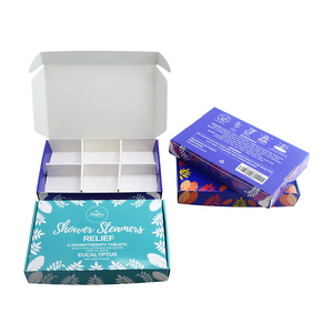 Eco Friendly Professional Foldable Cardboard Bar Soap Packaging Mailer Box with Divider Custom Soap Box