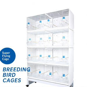 Jaula de Cría Moderna de Lujo Grande de Acero Inoxidable en Venta, Jaula para Pájaros y Loros Simple, Móvil, de Varias Capas y Ensamblable - Product Image 6