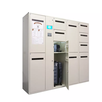 Casier à bagages électronique de sortie d'usine Casier de rangement de bagages en libre-service extérieur intelligent pour les lieux publics