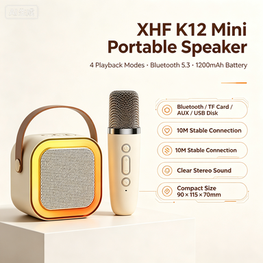 XHF K12 Colorful Mini Portable Wireless Speaker | Multi Play Mode Factory Wholesale
