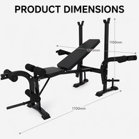 Banc de musculation multifonctionnel moderne réglable pour presse, développateur de pectoraux et de jambes, pour entraînement de force à domicile