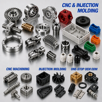 Servicio Integral de Mecanizado CNC Personalizado y Moldeo por Inyección, Piezas de Metal y Plástico, Anodizado, Recubrimiento en Polvo, Fábrica OEM ODM