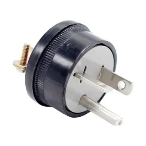 Nema 5-20 20a 250v Ac Grounding Plug sudut kanan male soket plug