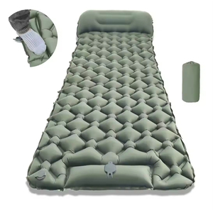 Foot Pressed Self Inflatable Sleeping Pad TPU Ultralight Compact Air <b>Mattress</b> Built-in Pump Pillow Portable Camping Travel Mat - Product Image 2