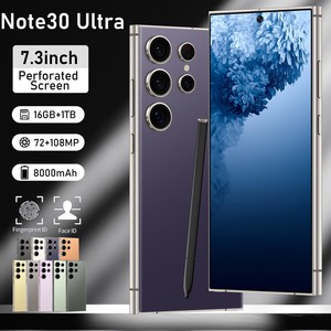 Smartphone Android 5G débloqué, vente en gros d'usine, Note 30 Ultra, écran QHD <span class=keywords><strong>7</strong></span>,3 pouces 120Hz, 16 Go de RAM, Deca Core, LTE CDMA, charge sans fil - Product Image 2