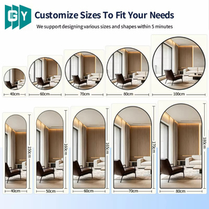 Espejo de Pared Decorativo Redondo de Lujo con Joyas, Elegante Espejo de Vanidad Biselado con Diamantes para Sala de Estar, Dormitorio, Entrada, <span class=keywords><strong>Hotek</strong></span> - Product Image 5