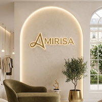 Vente directe d'usine, enseigne LED personnalisée avec logo, enseigne LED extérieure, enseigne LED sur mesure, logo mural pour la réception de l'entreprise