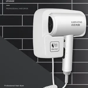 Asciugacapelli per montaggio a parete per hotel professionale personalizzato forte wc per Hotel Homestay asciugacapelli a batteria per uso domestico a parete