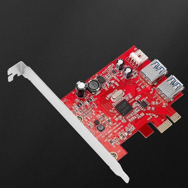 Desktop Motherboard PCI-E to USB3.0 Type-C Expansion Card with Rear USB Ports for Chassis NEC720200AF