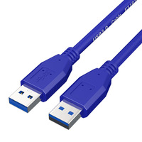Taipuxi Vente en gros 0.5m 1m 1.5m Bleu Usb 3.0 Câble mâle à mâle Câble d'extension Usb