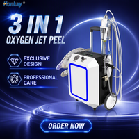 Appareil professionnel de peeling à jet d'oxygène sans aiguille pour le rajeunissement de la peau et le nettoyage en profondeur, idéal pour les salons et cliniques.